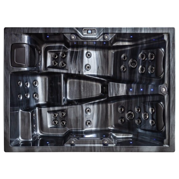 Venkovní vířivka EAGO AWT IN-405 eco CloudyBlack 220×160 šedá