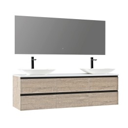 Koupelnový nábytek – set StoneArt Monte Carlo MC-1800pro-1 dubový světlý 180×52