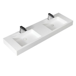Umyvadlo StoneArt LP4516 z minerálního kamene bílé 160×48 matné