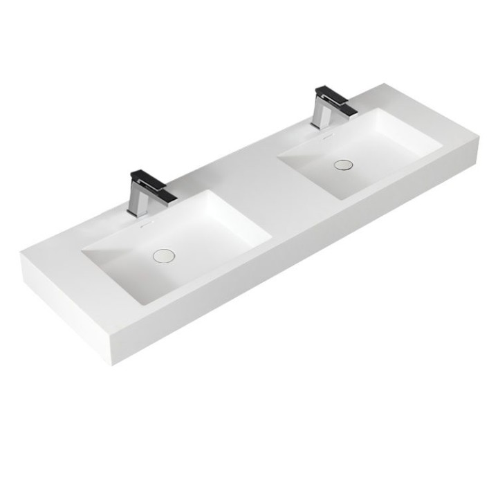 Umyvadlo StoneArt LP4516 z minerálního kamene bílé 160×48 matné