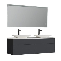 Koupelnový nábytek – set StoneArt Venice VE-1600pro-1 tmavě šedý 160×52