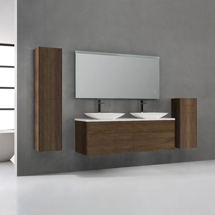 Koupelnový nábytek – set StoneArt Venice VE-1600pro-1 dubový tmavý 160×52