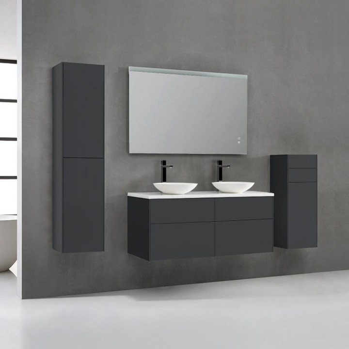 Koupelnová skříňka StoneArt Venice VE-1200pro-4 tmavě šedá 120×52