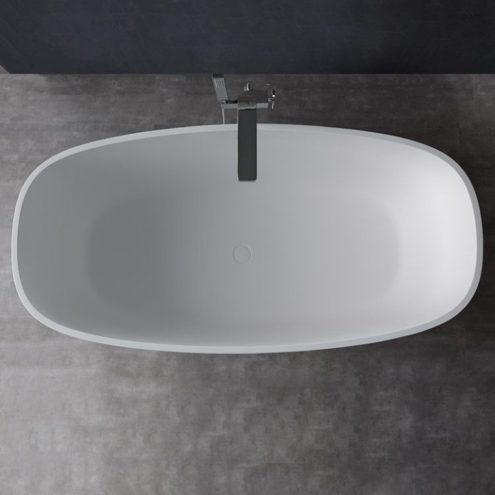 Volně stojící vana StoneArt BS-552 bílá 177×88 matná