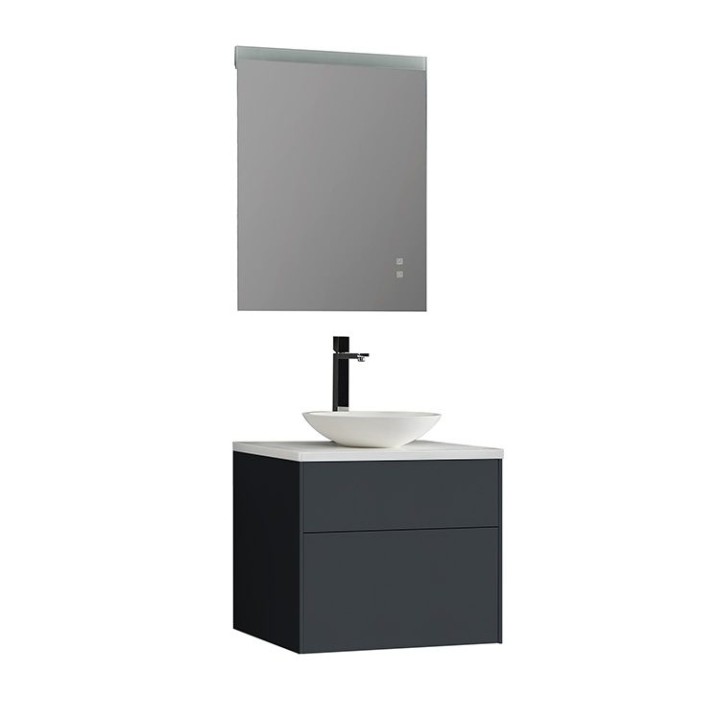 Koupelnový nábytek – set StoneArt Venice VE-0600pro-4 tmavě šedý 60×52