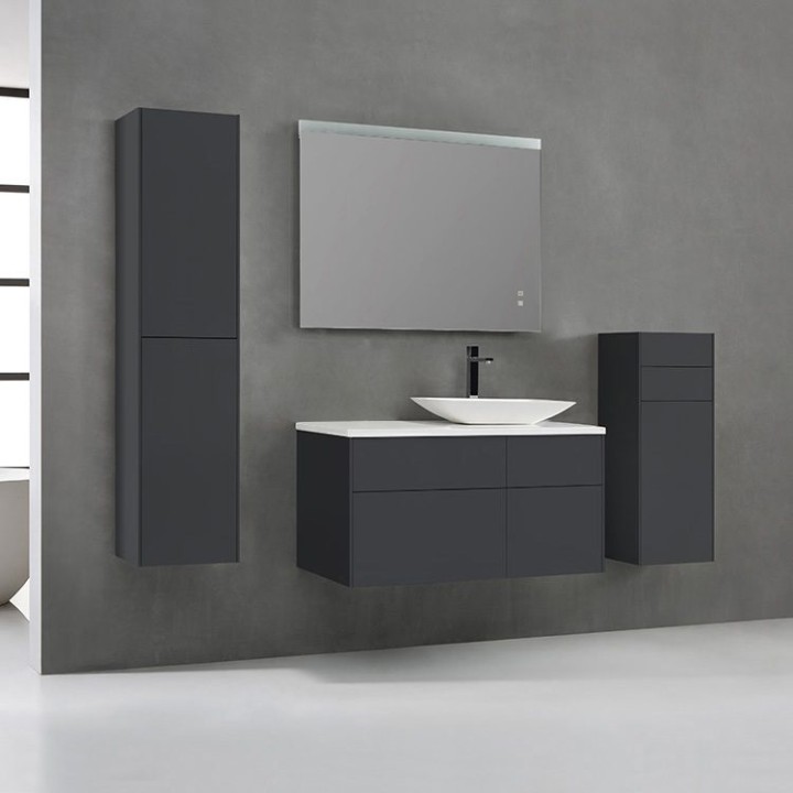 Koupelnová skříňka StoneArt Venice VE-1010pro-1 tmavě šedá 100×52 pravé provedení