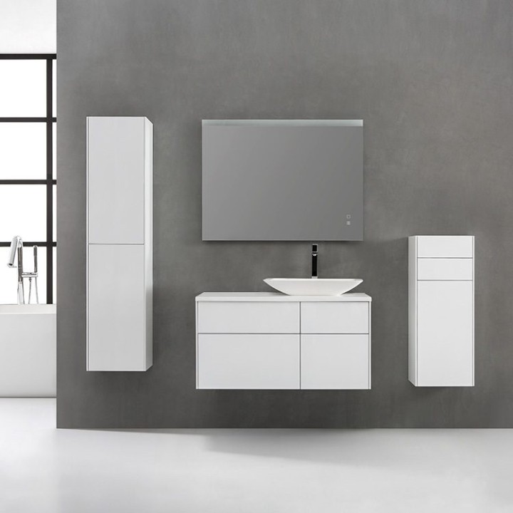 Koupelnová skříňka StoneArt Venice VE-1010pro-1 tmavě šedá 100×52 pravé provedení