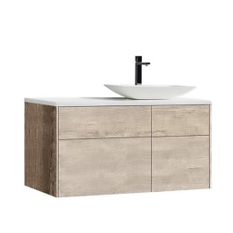 Koupelnová skříňka StoneArt Venice VE-1010pro-1 dubová světlá 100×52 pravé provedení