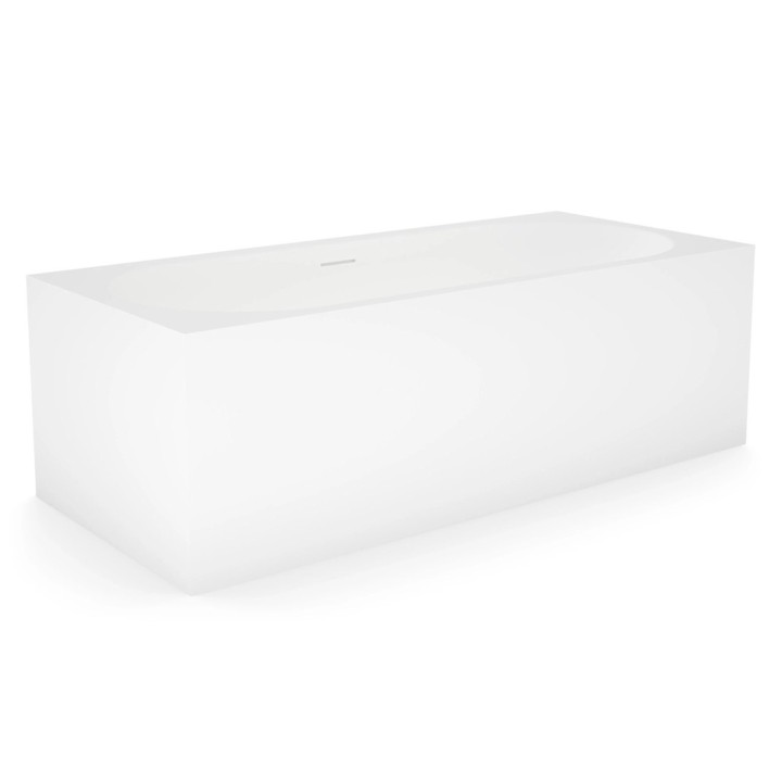 Fortore volně stojící vana | 180×80 cm solid surface matná bílá