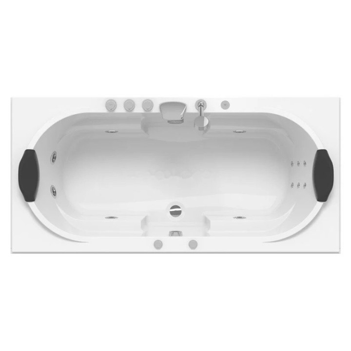 Vířivá vana Nordic Brass | pro 2 osoby 180×80 cm vodní masáž