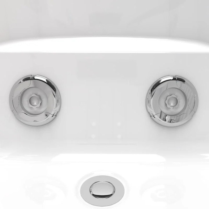 Vířivá vana Pacific Silver | pro 1 osobu levá 170×92 cm vodní masáž