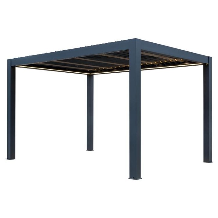 Pergola EAGO AWT P8-3B extreme antracit 3×4 m elektrická