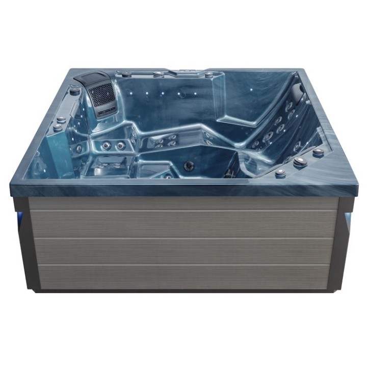 Venkovní vířivka EAGO AWT IN-404 premium OceanWave 225×225 šedá