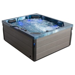 Venkovní vířivka EAGO AWT IN-406 premium OceanWave 225×185 šedá
