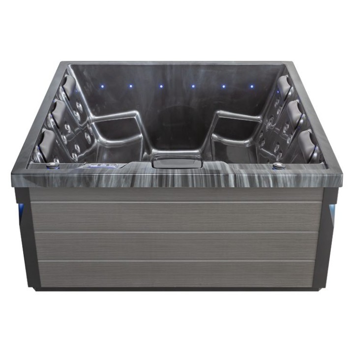 Venkovní vířivka EAGO AWT IN-407 eco CloudyBlack 200×200 šedá
