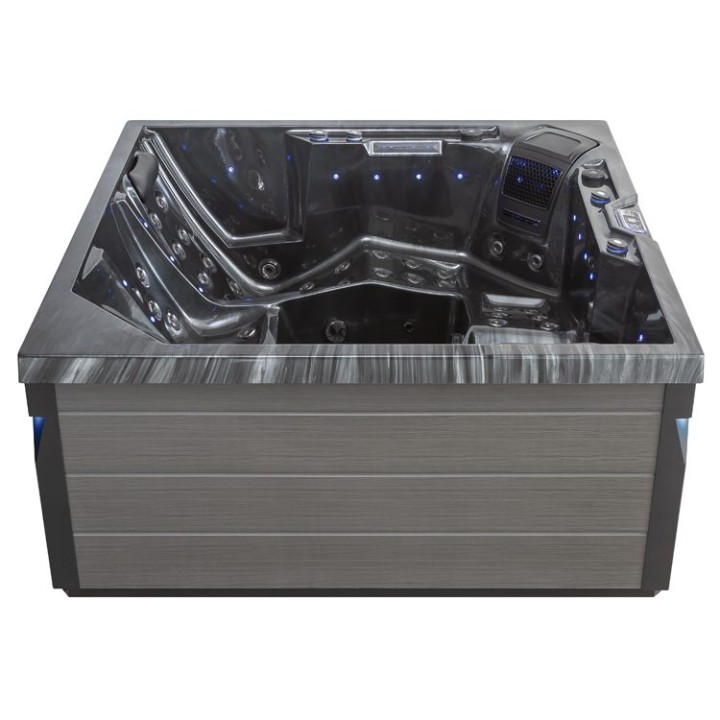 Venkovní vířivka EAGO AWT IN-403 premium CloudyBlack 200×200 šedá