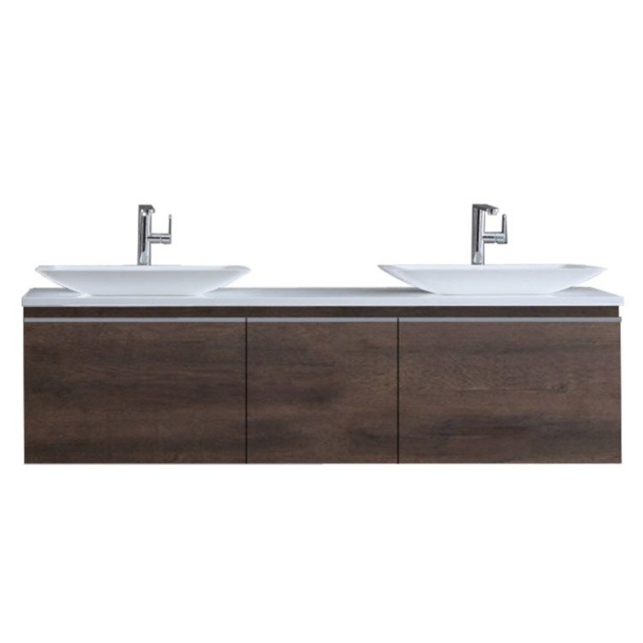 Koupelnová skříňka StoneArt Milano ME-1600pro-1 dubová tmavá 160×45