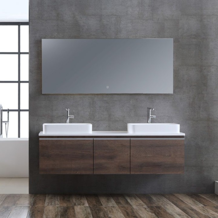 Koupelnová skříňka StoneArt Milano ME-1600pro-5 dubová tmavá 160×45