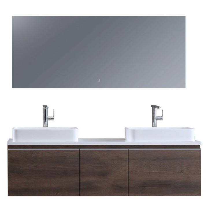 Koupelnový nábytek – set StoneArt Milano ME-1600pro-5 dubový tmavý 160