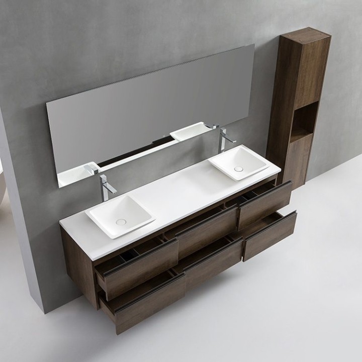 Koupelnový nábytek – set StoneArt Monte Carlo MC-1800pro-2 bílý 180×52