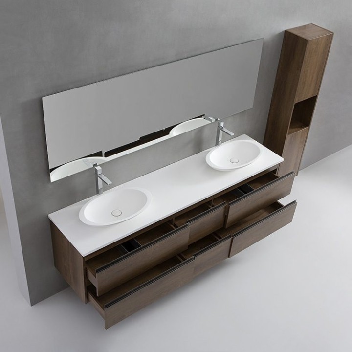 Koupelnový nábytek – set StoneArt Monte Carlo MC-2000pro-3 bílý 200×52
