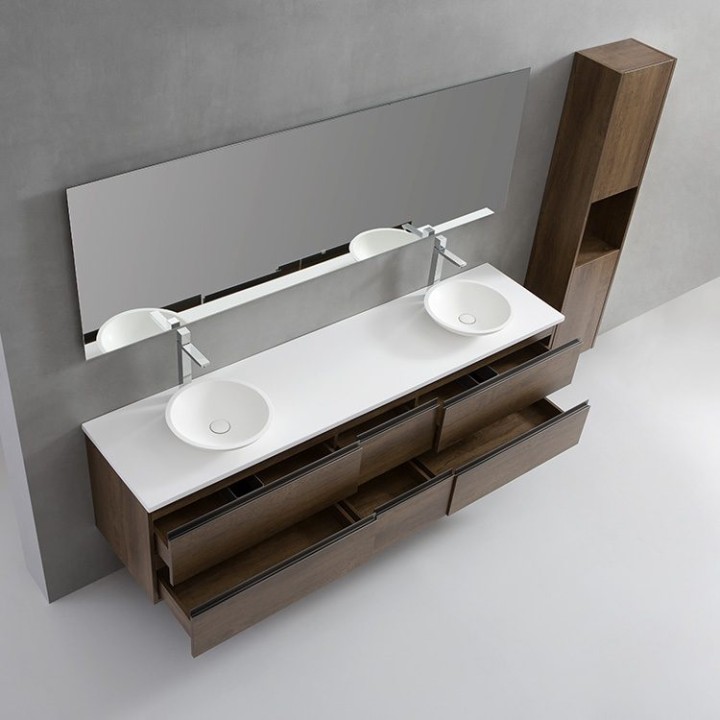 Koupelnový nábytek – set StoneArt Monte Carlo MC-2000pro-4 bílý 200×52
