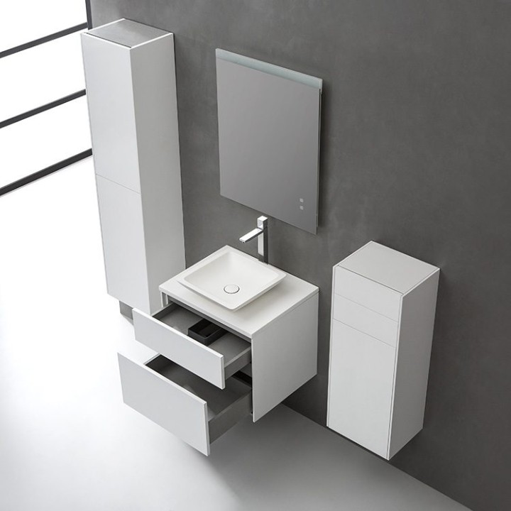 Koupelnový nábytek – set StoneArt Venice VE-0600pro-2 tmavě šedý 60×52