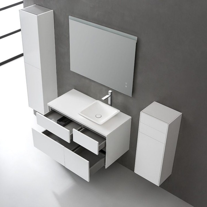 Koupelnový nábytek – set StoneArt Venice VE-1010pro-2 tmavě šedý 100×5