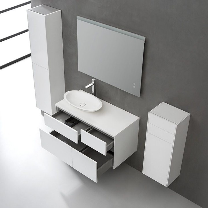 Koupelnový nábytek – set StoneArt Venice VE-1010pro-3 bílý 100×52 levé
