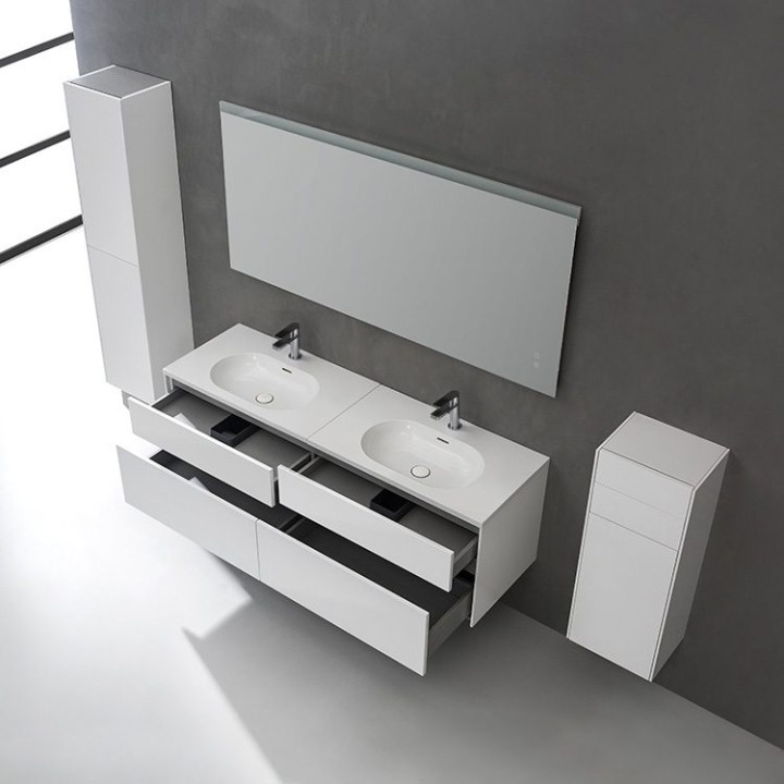 Koupelnový nábytek – set StoneArt Venice VE-1600-I tmavě šedý 160×52