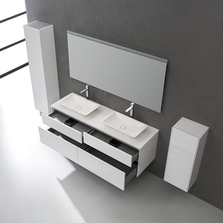 Koupelnový nábytek – set StoneArt Venice VE-1600pro-1 tmavě šedý 160×5