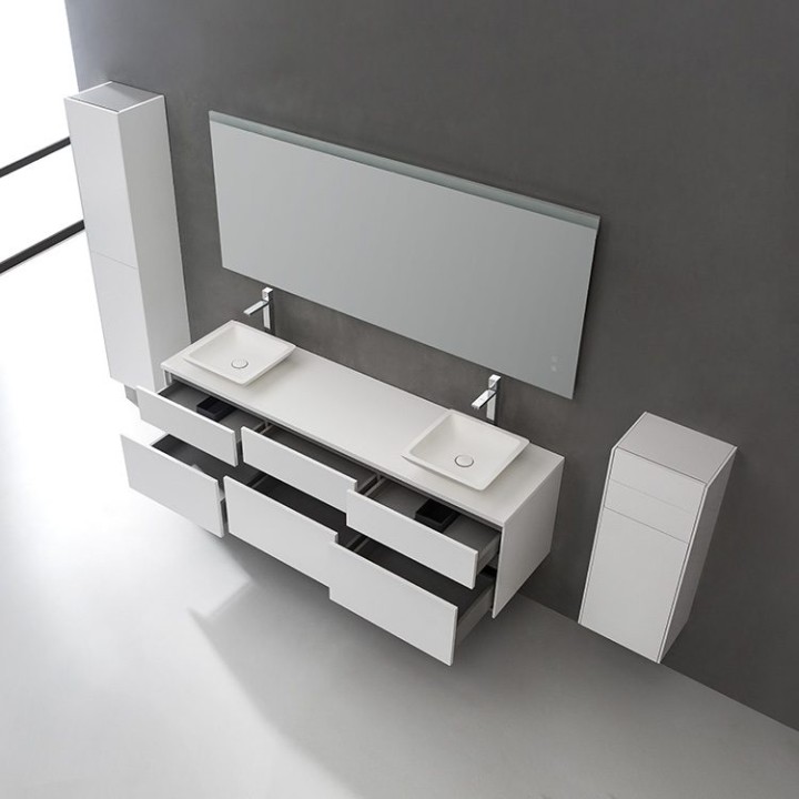 Koupelnový nábytek – set StoneArt Venice VE-1800pro-2 bílý 180×52