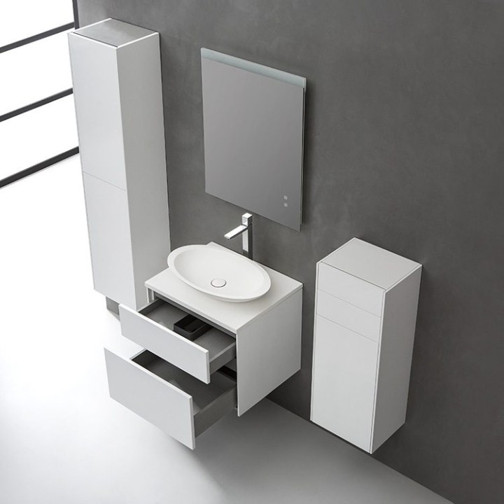 Koupelnová skříňka StoneArt Venice VE-0600pro-3 dubová tmavá 60×52