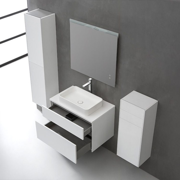 Koupelnová skříňka StoneArt Venice VE-0800pro-1 tmavě šedá 80×52