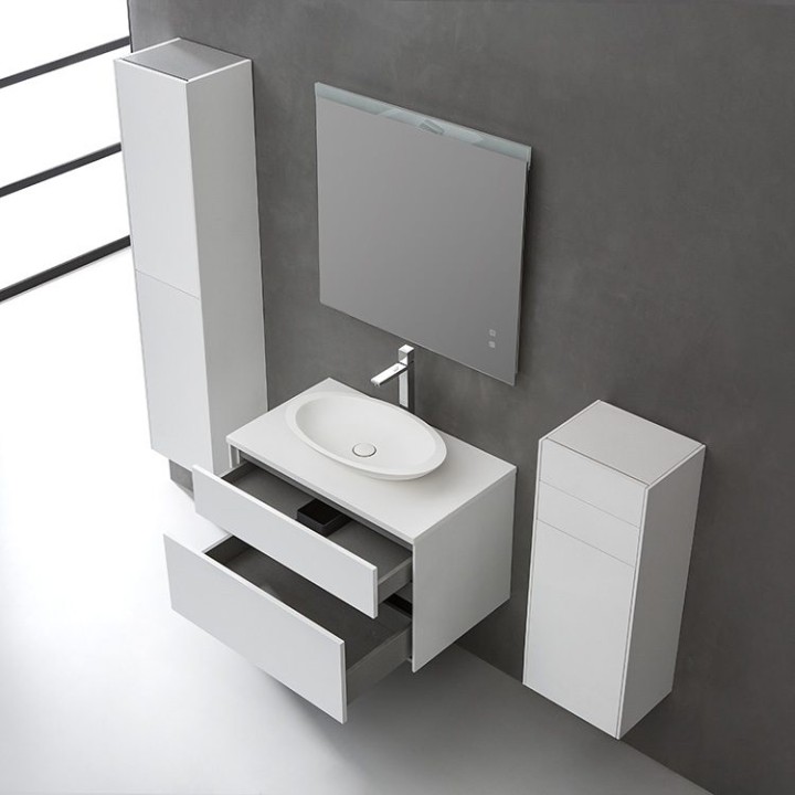 Koupelnová skříňka StoneArt Venice VE-0800pro-3 tmavě šedá 80×52