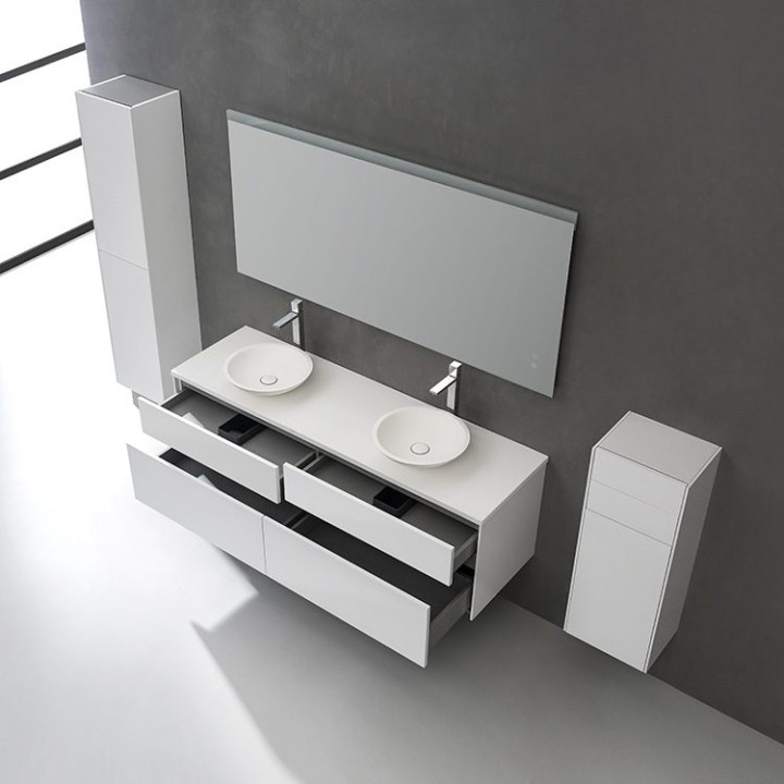 Koupelnová skříňka StoneArt Venice VE-1600pro-4 tmavě šedá 160×52