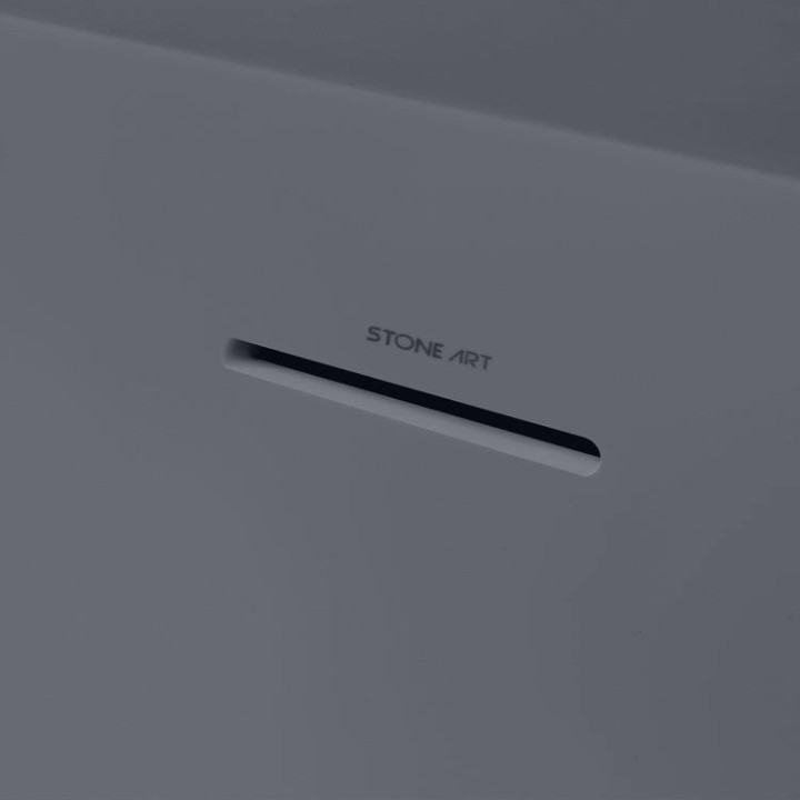 Volně stojící vana StoneArt BS-505 betonově šedá 171×85 matná