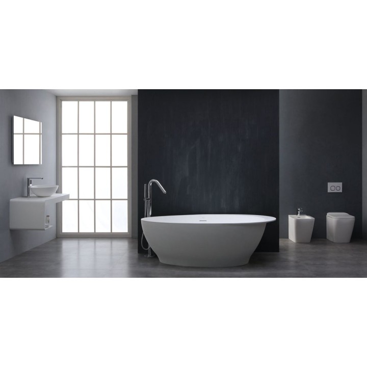 Volně stojící vana StoneArt BS-516 bílá 180×104 lesklá