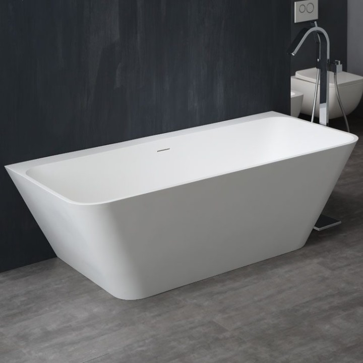 Volně stojící vana StoneArt BS-519 bílá 180×85 matná