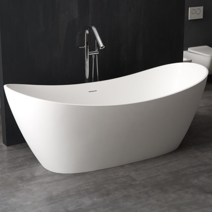 Volně stojící vana StoneArt BS-526 bílá 185×79 lesklá