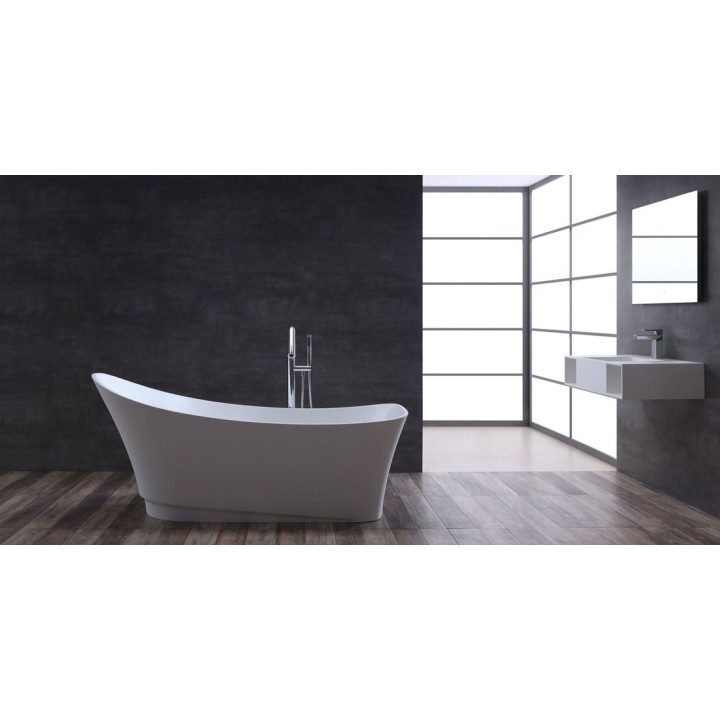 Volně stojící vana StoneArt BS-527 bílá 180×75 matná