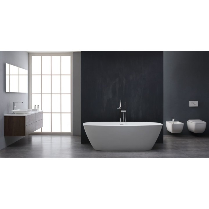 Volně stojící vana StoneArt BS-528 bílá 175×75 lesklá