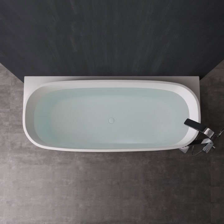Volně stojící vana StoneArt BS-529 bílá 185×81 lesklá