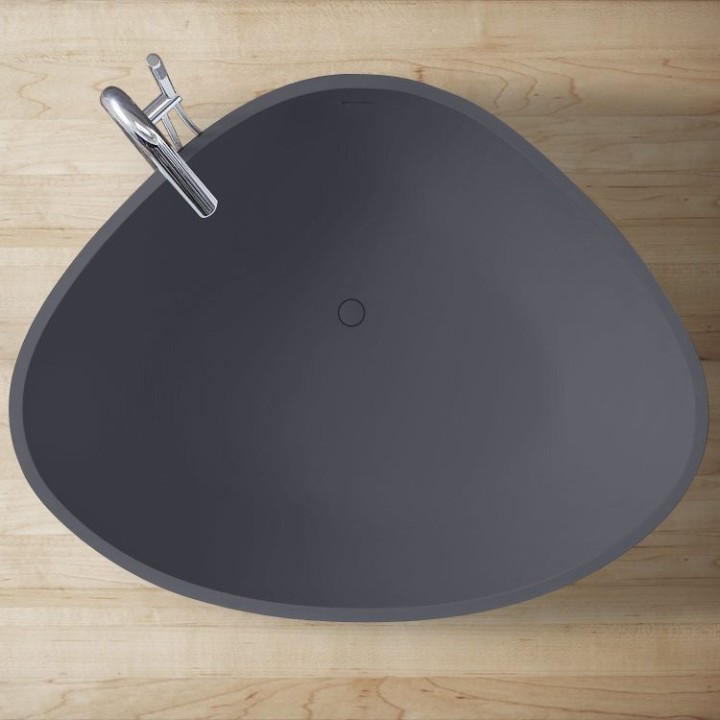 Volně stojící vana StoneArt BS-533 betonově šedá 180×140 matná