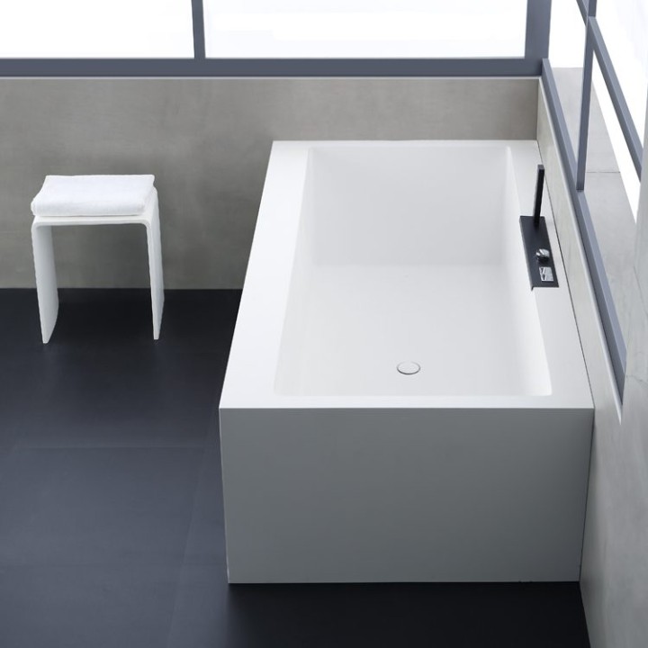 Volně stojící vana StoneArt BS-535 bílá 188×100 matná