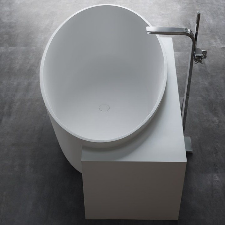 Volně stojící vana StoneArt BS-550 bílá 170×93 matná