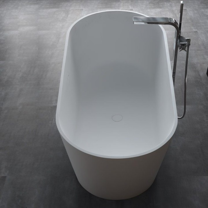 Volně stojící vana StoneArt BS-553 bílá 165×75 matná