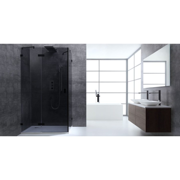Sprchový kout EAGO AWT LAS1500-B černý 150×90 levé provedení