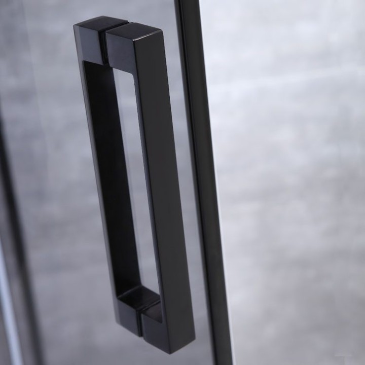 Sprchový kout EAGO AWT LBS1205-B černý 120×90 pravé provedení