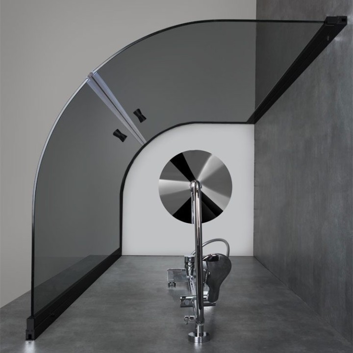 Sprchový kout EAGO AWT LCR0900-B černý 90×90
